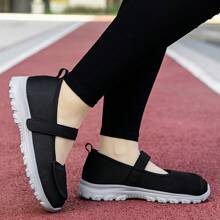 Women's Adjustable Barefoot Walking Shoes, Loose Fit Breathable Fabric Slip-On Flats, Suitable For Diabetes And Arthritis, Support Swollen Feet, Indoor/Outdoor Casual Sneakers, Lightweight Soft Sole, Comfortable Foot Care