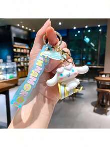 Sanrio Sanrio Cinnamoroll Keychain - Multifunctional Cute Silicone Pendant Suitable For Bags And Keys, Perfect Gift For Birthday, Christmas, Valentine's Day, Sanrio