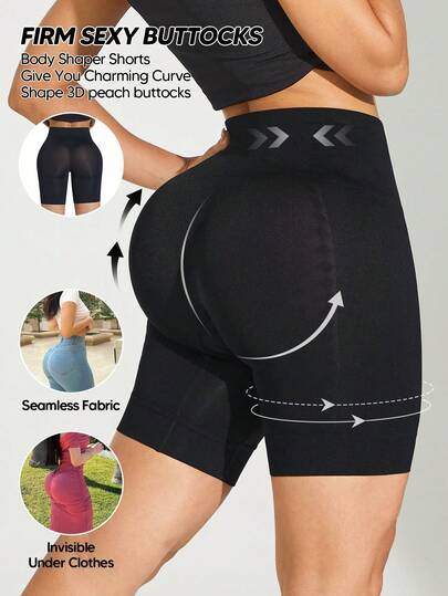 Pantalones cortos moldeadores sin costuras para mujer, ropa interior de control de abdomen, shorts moldeadores reductores