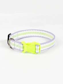 1 pieza Collar para mascotas anti-estrangulamiento para perros y gatos pequeños y medianos, de doble color, ajustable, anti-estrangulamiento y anti-explosión