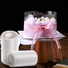 393inch Cutable Transparent Mousse Cake Acetate Roll Cake Collar Cake Anti-Deformation Fixing Ring Kitchen Cake Baking Decoration Accessories Kitchen - Multicolor - View 4
