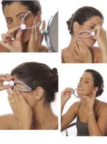 1 Peça Removedor de Pelos Faciais, Ferramenta de Depilação a Mola para Bochechas, Sobrancelhas e Queixo, Ferramenta de Beleza DIY Portátil para Mulheres, Não Impermeável, Baixa Alergenicidade, para Uso Facial, Produtos e Acessórios para Cabelo para Barbearia, Salão de Beleza, Essenciais de Viagem