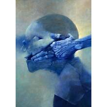 1 件现代 2025 Zdzislaw Beksinski 艺术海报墙面艺术印刷家居客厅酒吧美学装饰帆布艺术无框画 - 彩色 - 查看 40