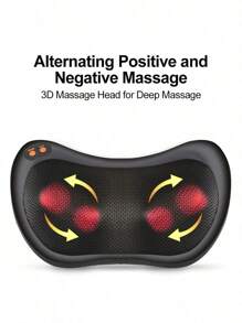 LIPETY Rückenmassagegerät, Nackenmassagegerät mit Wärme, Massagekissen, Ganzkörperentspannung, Perfekt für Männer & Frauen, Elektrisches Shiatsu-Rückenmassagegerät, Knet-Schultermassagegerät für den ganzen Körper, Massage zu Hause/im Büro