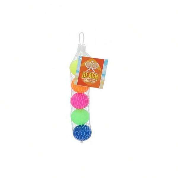 Color Baby Bolas de praia e raquetes 4x4x124 cm em rede, 5 unidades, Exp. 12 peças (Baby Color 53253) ✅ Entrega 24/48 horas para Espanha (península)