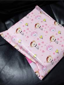 10/20个粉色小熊快递袋，服装包装袋，礼品包装袋，简约多用途袋，适用于学校、办公室、寄送和返校 - 快遞包裝袋 - 查看 10