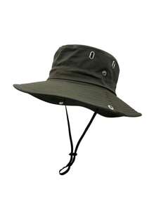 1 Pc Women's Solid Color Casual Retro Party Streetwear Polyester (Polyester) Other Wind Resistant UV Protection Decorative Outdoor Mountain Climbing Hat, Summer Fishing Sun Hat, Breathable Sun Visor, Cycling Bucket Hat, Spring Summer