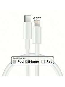 20W PD 快速充电适配器套件，USB-C 壁式充电器 + 3.3 英尺/100 厘米 USB-C 转闪电快速充电线，兼容 iPhone 14 Pro Max/13/12/11/XR/XS Max/8/7 - 美規A型插(110-127V) - 查看 18