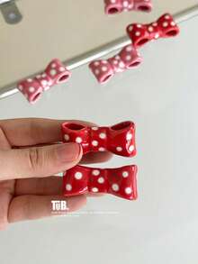 Giá để dao, nĩa và thìa bằng gốm dễ thương, Giá để bút bằng gốm hình con bướm chấm bi, Giá để đồ ăn bằng gốm, Giá để đũa sáng tạo cho ngôi nhà - Nhiều màu - Xem 3