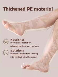 10pcs Disposable Leg /Arm Peel Cover Mask ,Skin Care Gloves,Skin Care Footmuffs,Spa Pedicure Supplies, Waterproof Leg Mask,Remove Dead Skin, Moisturizing And Relief,Diy Foot Mask Tool, Suitable For Men And Women, Gifts For Family, Beauty Salon, Spa - Multicolor - View 6