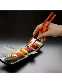 3 Stück/Set Kunststoff Essstäbchen Halter & Hilfswerkzeug, PE Material, zufällige Farbe, Schulbedarf