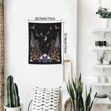 1pc Mysterious Tarot Card Tapestry, Starry Sky Moth Spider Web Fantasy Floral Wall Hanging, Home Decor For Living Room, Bedroom, Academy Aesthetics Art Wall Decor - Multicolor - View 13