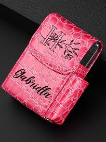 1 pezzo Scatola portasigarette in pelle, scatola portasigarette creativa e alla moda, accessori per sigarette personalizzati, personalizzazione di testo e foto, design romantico e chic