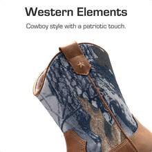 Boys Girls Cowboy Boots Kids Western Riding Mid Calf Boots For Little Kid Big Kid - Brown - View 11