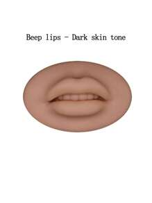 1pc 3D Silicone Lip Practice Skin, adequado para blush labial e microblading, disponível em 4 cores