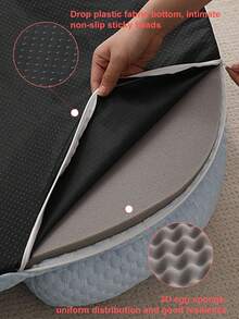 1 件装降温宠物垫，冰丝材质柔软透气带枕头猫狗床，适合中小型宠物，夏季降温 - 灰色 - 查看 8