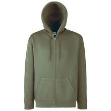 Fruit of the Loom Mens Hooded Sweatshirt (Classic Olive) - Green - View 1