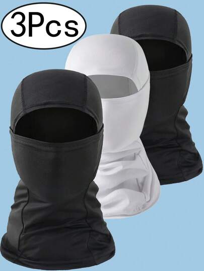 3 Piezas Pasamontañas, Máscara de esquí resistente al viento y térmica, máscara ligera para esquí para hombres y mujeres, fútbol, ciclismo, motocicleta, protector solar UV