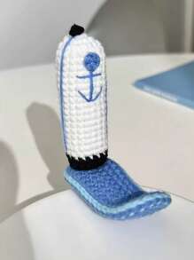 1 pieza Accesorio de pinza para el cabello de esponja, Gorro del trabajador de Krusty Krab, Decoración de cabello de disfraz de punto, regalo de joyería de decoración de cabello de dibujos animados
