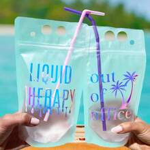 定制饮料袋成人酒袋单身派对礼品新娘名字泳池派对畅销夏季个性化、多功能、装饰性、可重复使用、精致、时尚、高品质、色彩鲜艳、现代、定制、个性化、独特、定制杯子 - 多色 - 查看 9