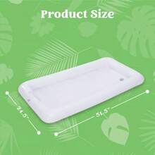 Paquete de 3 barras inflables de 51.5 pulgadas para servir con tapón de drenaje, enfriador de alimentos y bebidas para picnic, playa y piscina - 1 - Ver 6