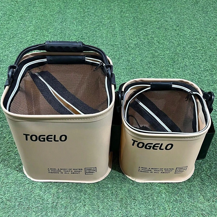 طقم دلو أسماك حي متعدد الوظائف مع جيب جانبي، دلو تخزين أدوات الصيد، صندوق صيد، حقيبة صيد، أدوات الصيد - متعدد الألوان - مشاهدة 1