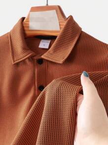Camisa polo de manga corta con estampado de cuadros y rayas, de uso diario, casual, deportivo y laboral, para hombres, para salir