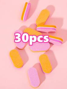 10/30/50 miếng đệm móng tay mini, miếng bọt biển nhám 100/180, dũa móng tay mini số lượng lớn cho móng acrylic, dũa móng tay dạng khối đệm, bộ đệm móng tay mini số lượng lớn hai mặt cho dụng cụ làm móng - Nhiều màu - Xem 17