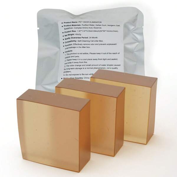 Pack de 3 éliminateurs d'odeurs pour litière autonettoyante Pura Max, contrôle des odeurs, élimine les odeurs tenaces en profondeur dans les fibres