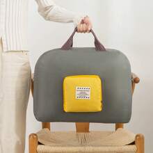 1pc Foldable Travel Storage Bag, Lightweight Large Capacity Luggage Shoulder Bag, Moving Luggage Storage Bag, Foldable Storage Bag, Portable Airplane Bag, Multifunctional Large Capacity Travel Bag, Briefcase/Computer Bag, Hand Wash Only, Luggage For Travel - Multicolor - View 3