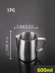 100ML/350ML/600ML/1000ML 高品质不锈钢奶泡器，打造完美拿铁艺术，多种尺寸可选，是家庭咖啡师和咖啡爱好者的理想选择 - 提升您的咖啡体验，不锈钢奶泡器 - 拿铁艺术奶泡器 - 咖啡奶泡器 - 奶泡工具 - 咖啡配件 - 家庭咖啡师设备 - 浓缩咖啡奶泡器 - 咖啡制作工具 - 重返校园 - 銀色 - 查看 16