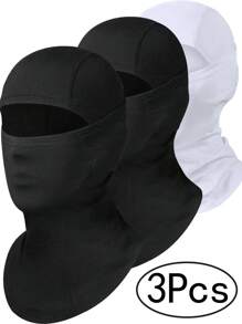 3 pièces Cagoule couvre-visage, masque de ski pour hommes femmes football, capuche légère pour soleil protecteur UV vélo