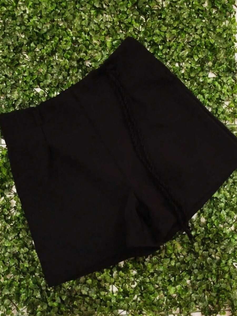 Short alfaiataria Premium - Preto - Visão 1