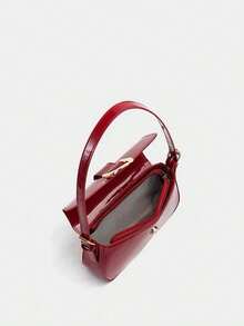 Dedoo 包包手提包2025新款纯色PU材质质感奢华风格这是一款纯色亮色晚装手拿包，采用时尚独特的短弧设计，配有背心扣，适合女士单肩背带斜挎，2024韩版时尚，是送给她的最佳情人节礼物，旅行、旅游、逛街等场合都可使用的包包。 - 紅色 - 查看 10