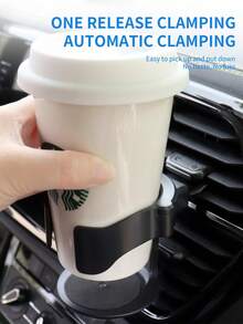 Universal Car Air Conditioner Vent Cup Holder, Car Air Conditioner Vent Cup Holder Extender, Car Ashtray Bracket, Suitable For Sedans And Trucks With Horizontal Louver Air Conditioning Vents