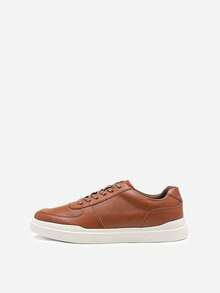 Marc Men's Casual Dress Sneakers Classic Lightweight Shoes, Fashion Walking Lace-Up Shoes - Brown - View 6