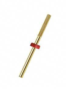 1件金银美甲钻头，角质层专业美甲钻头，钨钢钻头，3/32英寸，用于指甲准备、指甲床锉、死皮清洁、凝胶卸除等美甲用品工具