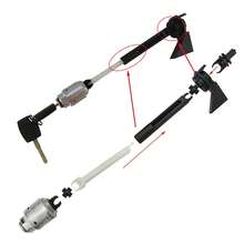 BONNET RELEASE LOCK LATCH 4M5AA16B970BA,1343577,3M5116700BC,MK2 REPAIR SET KIT 2004-2012,With 2 Keys Lock - Black - View 7