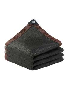1 pièce Filet de protection solaire en PEHD noir anti-UV pour plantes grasses de jardin, filet d'ombrage extérieur
