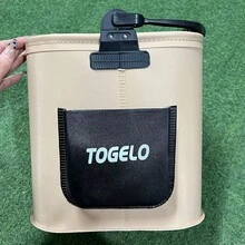 طقم دلو أسماك حي متعدد الوظائف مع جيب جانبي، دلو تخزين أدوات الصيد، صندوق صيد، حقيبة صيد، أدوات الصيد - متعدد الألوان - مشاهدة 3