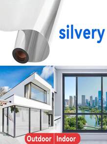 1 rouleau de film de fenêtre opacifiant à sens unique, autocollant de verre isolant thermique, anti-UV, protection de la vie privée pour le patio, autocollants de décoration intérieure