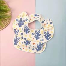 Babador infantil à prova d'água com estampa de leopardo franzida, moderno e divertido, adequado para brincadeiras e refeições desorganizadas, fácil de limpar e com design durável, ótimo para presente de Halloween, Natal e Ano Novo - Multicolorido - Ver 13