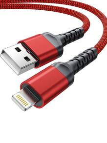 BinBoom Fast Charging Mfi Certified Lightning Cable Compatible With Iphone 14/13/12/11 Pro Max/Xs Max/Xr/Xs/X/8/7 Plus, For Ipad, And For Airpods