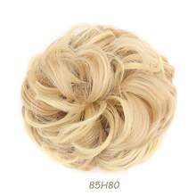 Gold Bird's Nest Retractable Claw Clip Messy Updo Hair Piece Messy Wavy Updo Extension Messy Updo Hair Stuck In Synthetic Updo Ponytail Extension - Gold - View 15