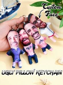 1 szt. spersonalizowany, zabawny brelok do kluczy z brzydkim motywem, spersonalizowany brelok do kluczy z motywem twarzy, wyjątkowy prezent dla przyjaciół i rodziny, spersonalizowany brelok do kluczy z motywem zdjęcia, zabawna seria, idealny na urodziny, walentynki, rocznice, ozdobny, wykwintny, stylowy, uroczy, kolorowy, uroczy, zabawny, spersonalizowany, spersonalizowany, niepowtarzalny, idealny prezent dla niej, idealny prezent dla niego, na rocznice, urodziny, przytulna, jesienna dekoracja, nadająca się do prania w pralce, druk cyfrowy