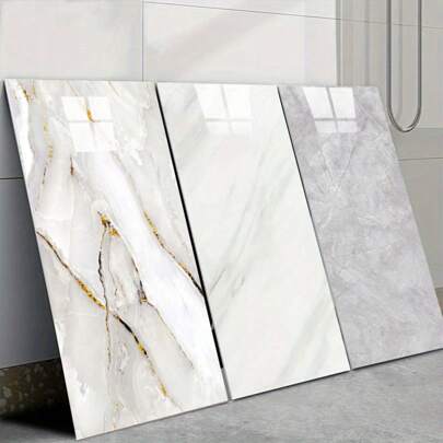 10/20/50 Pezzi Piastrelle da parete autoadesive effetto marmo, adesivi da parete in schiuma vinilica, impermeabili e anti umidità, facili da pulire e tagliare, per bagno, soggiorno, cucina, camera da letto