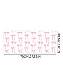 Queen Pink Bow Mouse Pad Kawaii Mouse Pad Academic Fashion Computer Desk Pad Is Suitable For Laptop Non-Slip Rubber Base Pad Office Accessories Decorative Edge Lock Edge Desk Pad