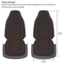 PU Leather Front Car Seat Covers High Bucket Car Seat Cover Car Interior For 308 CC For Ranger XLT 2001 For Opel - RED-2PCS - 查看 2