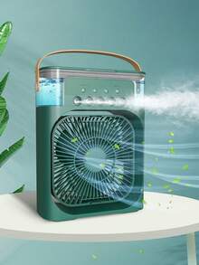 Portable Air Conditioner Fan, Mini Evaporative Air Cooler With 7 Colors LED Light, 1/2/3 H Timer, 3 Wind Speeds And 3 Spray Modes For Office, Home, Dorm, Travel,Spring Summer Picks,Brides Maid Gifts,Room,Bedroom Deccor,Bedroom Deccor,Beach,Travel,For Men,For Women,Vacation