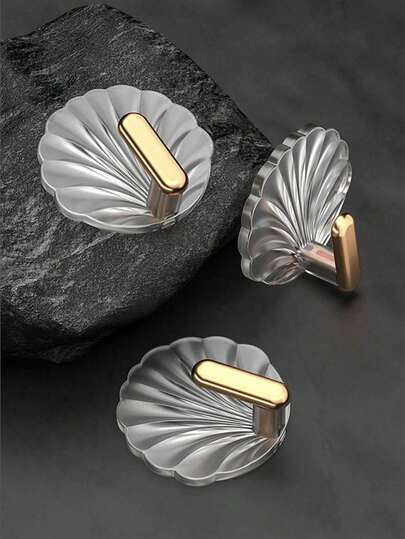 1/4pcs No-Drill Coat Hat Hook, Student Dormitory Storage Hook, Home Kitchen Bathroom Door Key Hook